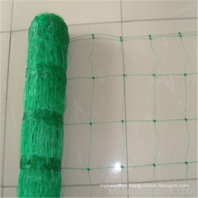 Green plastic fencing climbing netting for plant bean growing